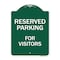 Signmission Reserved Parking For Visitors Heavy-Gauge Aluminum Architectural Sign, 24" x 18", GW-1824-9759 A-DES-GW-1824-9759 - alternate 1